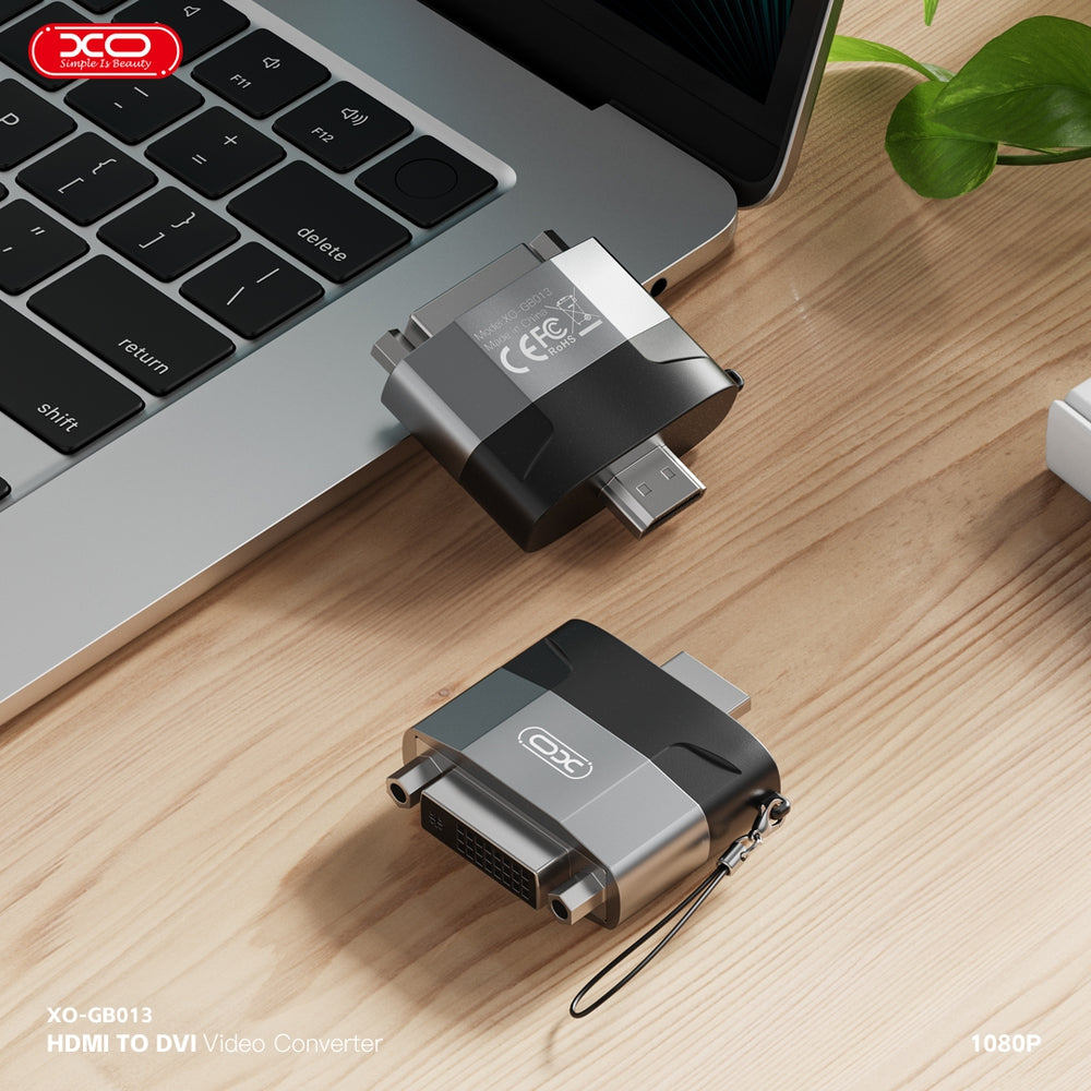 XO GB013 DVI To HDMI Adapter Gray XO GB013 DVI To HDMI Adapter Gray